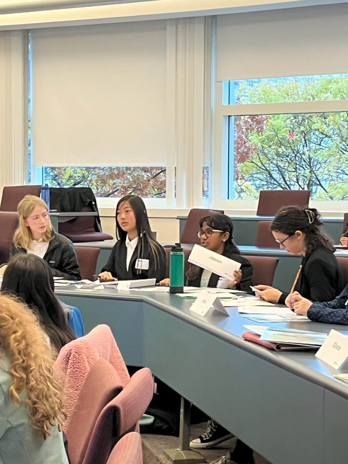 Sage Students Shine at the UNAGB Middle School Model UN Conference